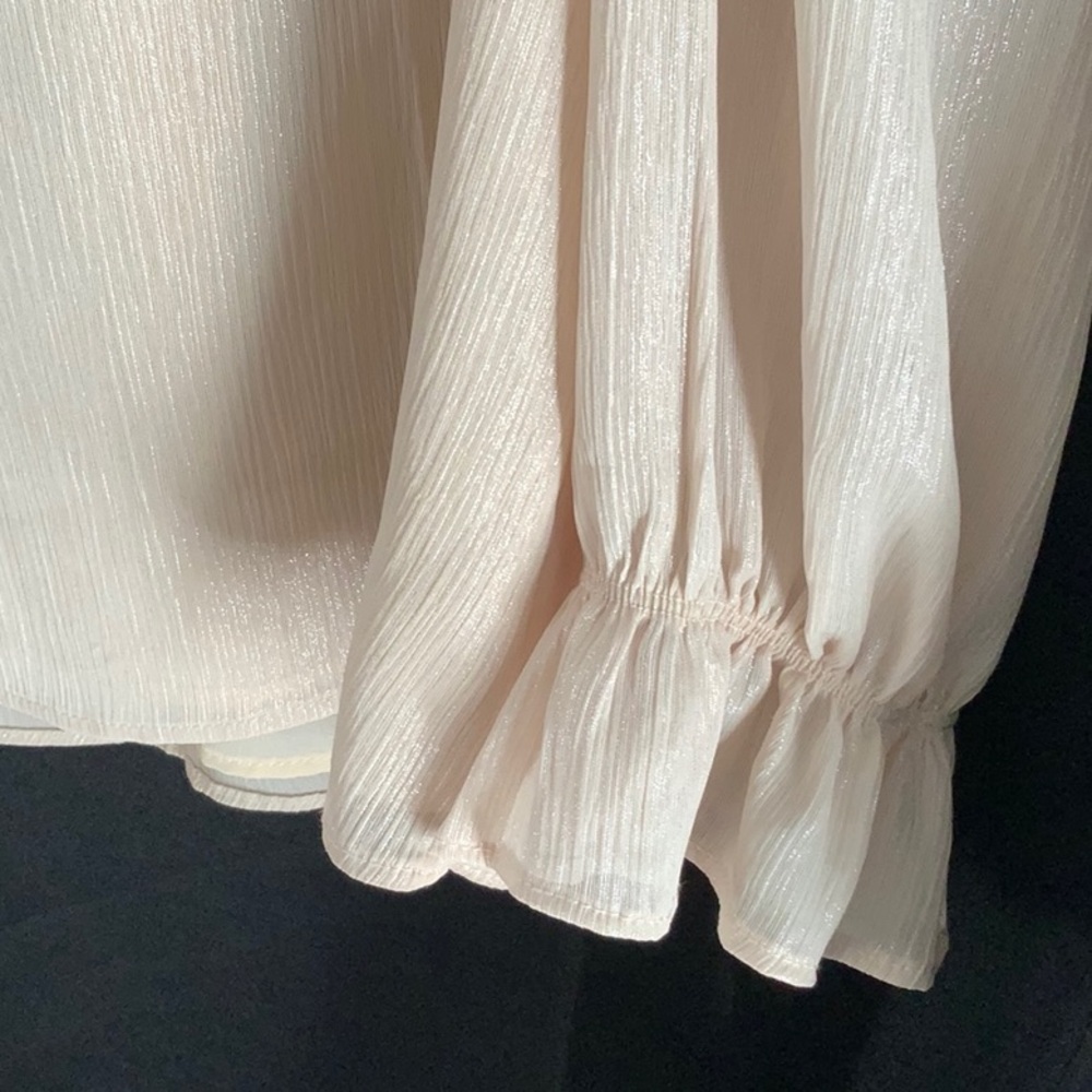 1. State Ivory Button-Front Blouse - Picture 4 of 8
